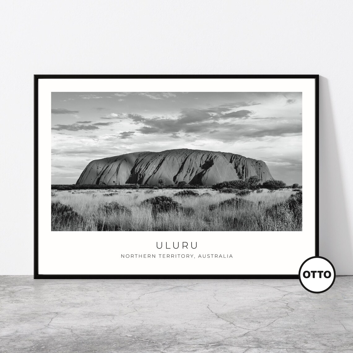 Uluru Travel Poster, Northern Territory Australia
