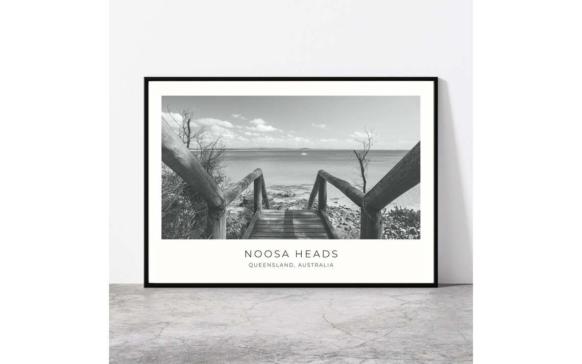 Noosa Heads Travel Poster, Sunshine Coast Australia