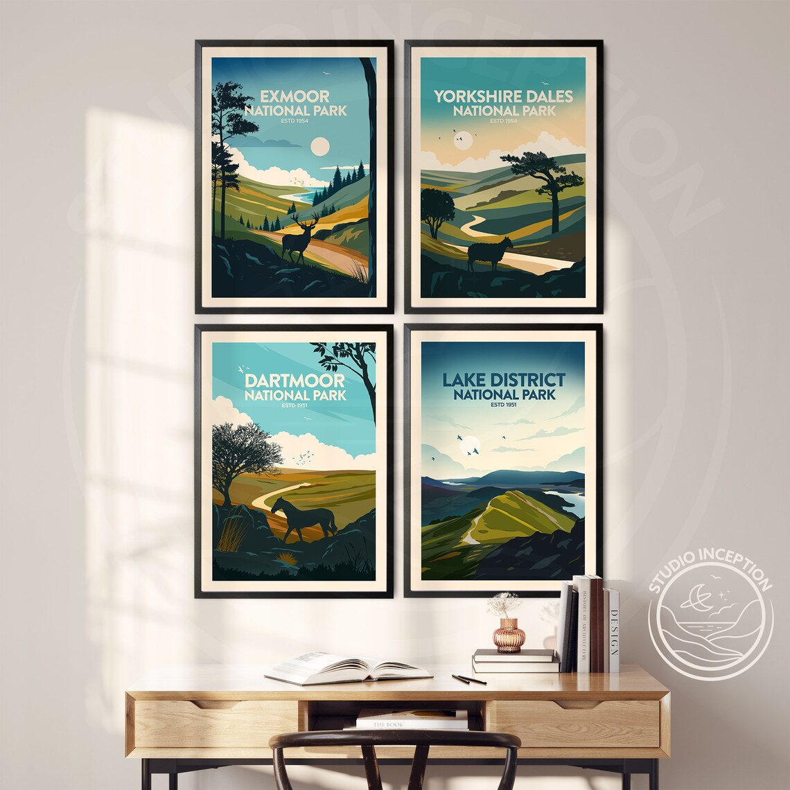 Exmoor National Park Travel Poster, Hiking Gift - Image 2