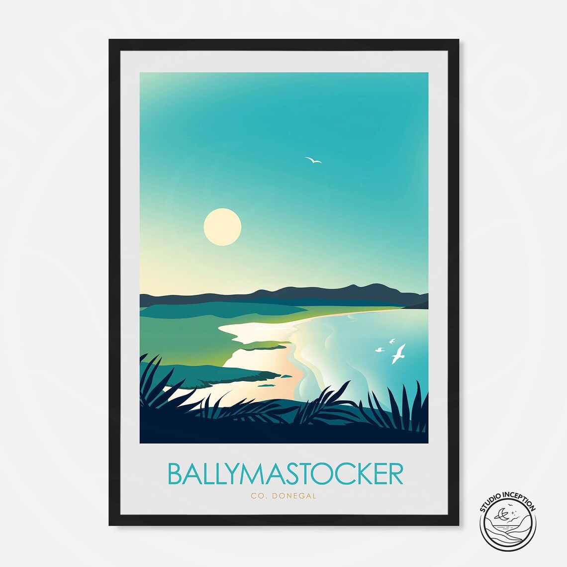 Donegal Travel Poster, Wild Atlantic Way Print