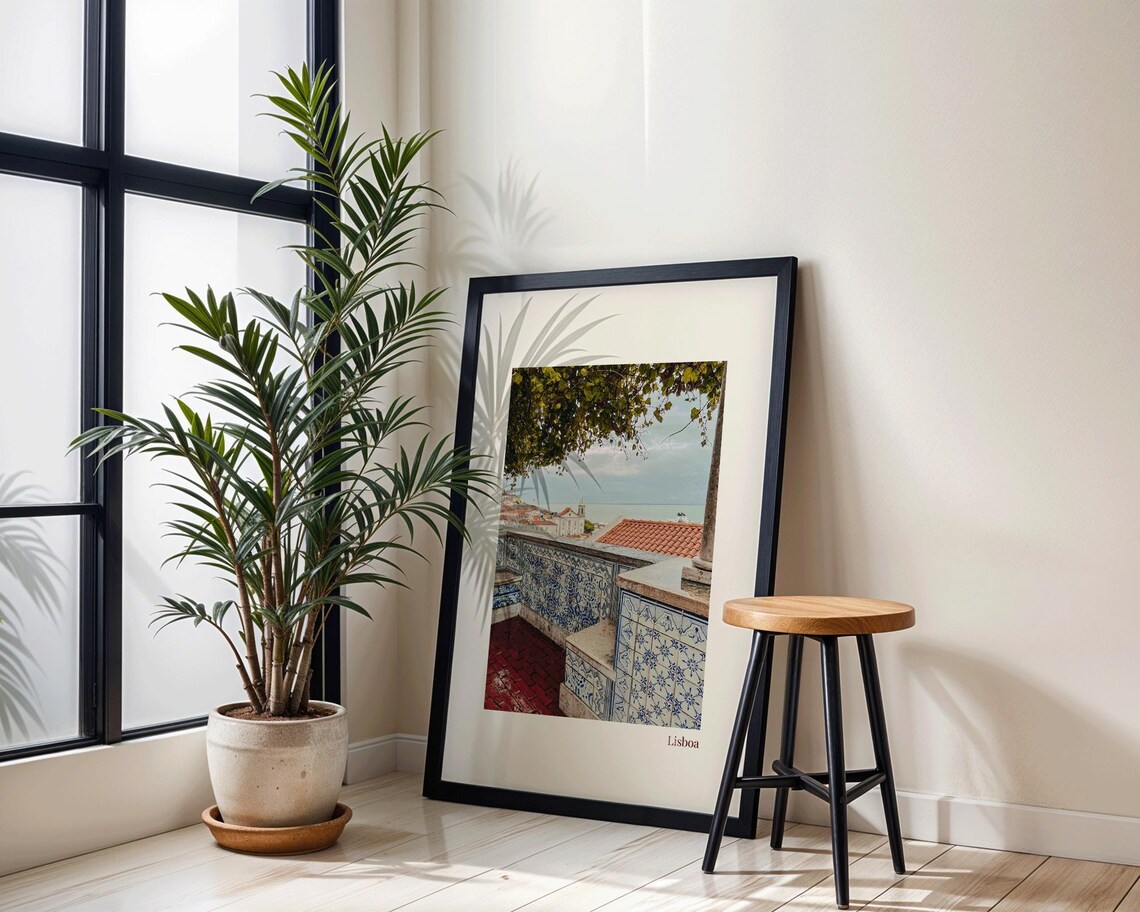 Lisbon Portugal Balcony, Travel Photography Art Print - Image 3