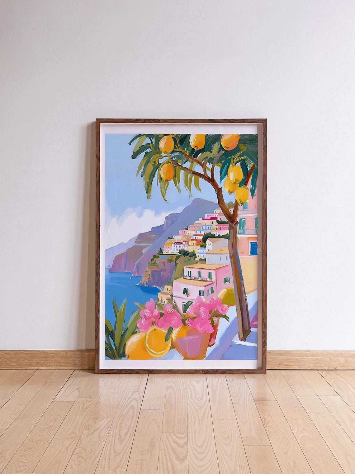 Amalfi Coast Lemon Tree, Italy Summer Wall Art - Image 2