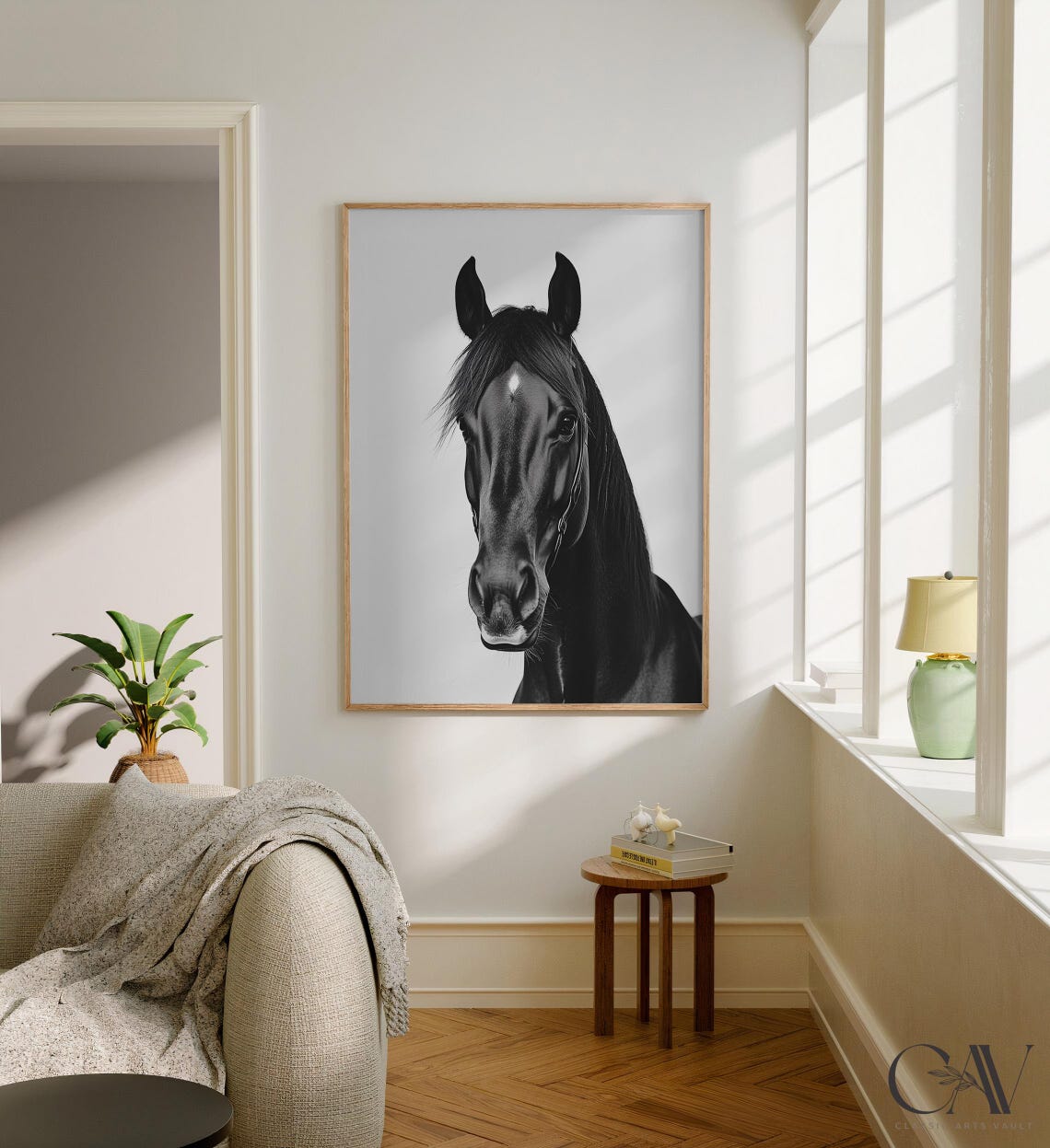 Horse Fashion Magazine Inspired Poster Animal Portrait Photography Print Funny Bathroom Decor Large Wall Art 2779 - Image 2