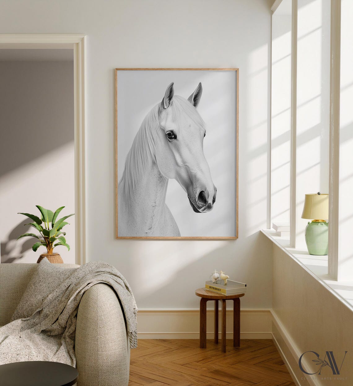 Horse Fashion Magazine Inspired Poster Animal Portrait Photography Print Funny Bathroom Decor Large Wall Art 2778 - Image 2