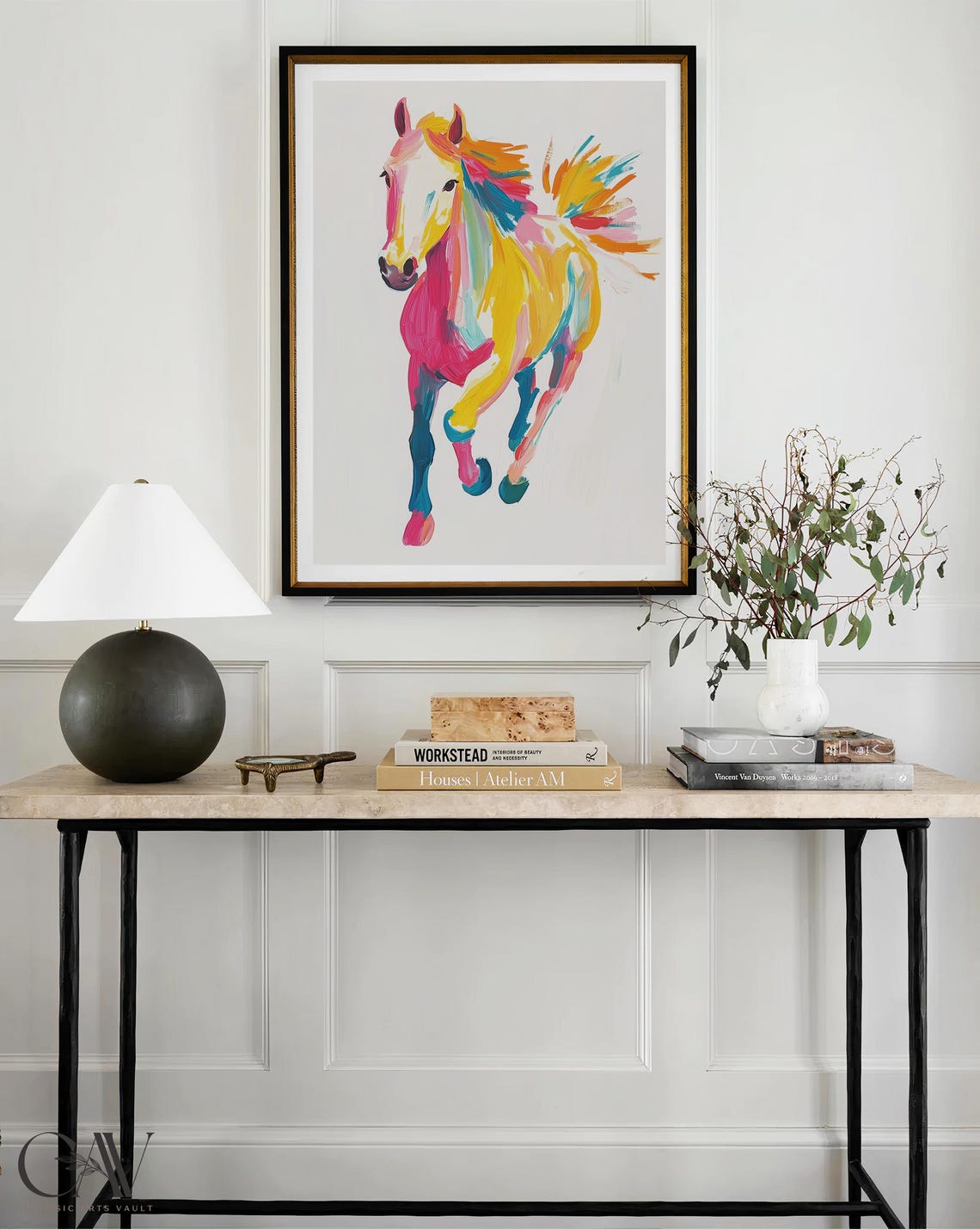 Colorful Galloping Horse Modern Pop Art Equine Animal Poster - Image 4