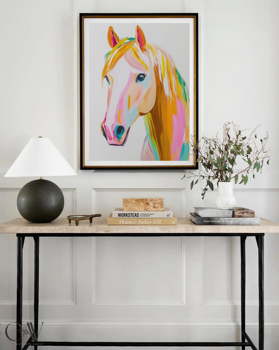 Colorful Horse Head Portrait Modern Pop Art Equine Animal Poster - Image 4