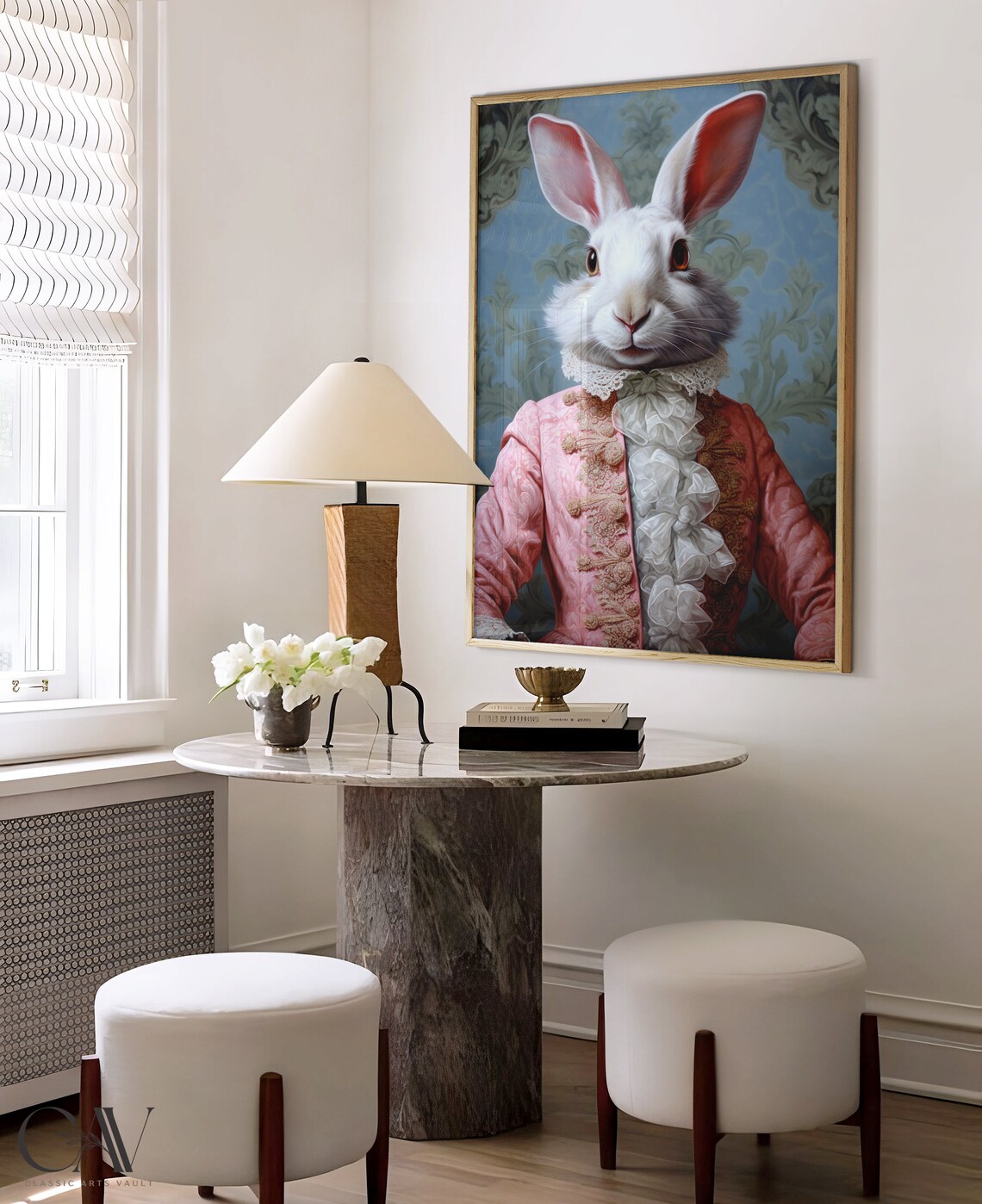 Rabbit Royal Portrait Print, Vintage Victorian Portrait - Image 4