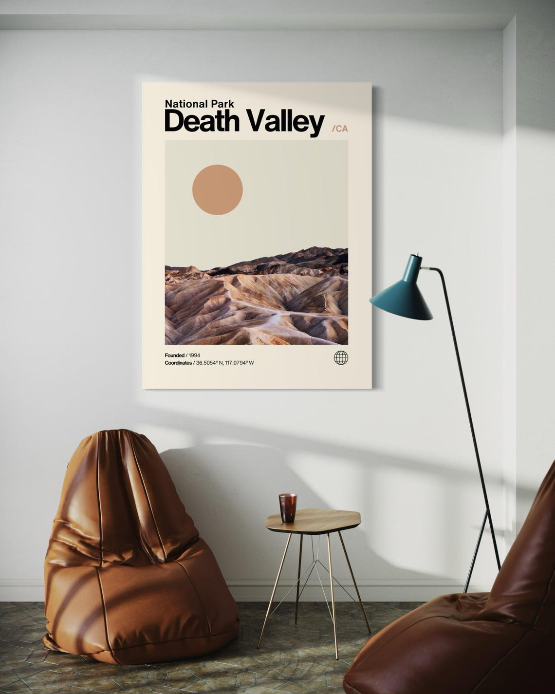 Death Valley National Park California Badlands Photo Travel Poster - Image 3