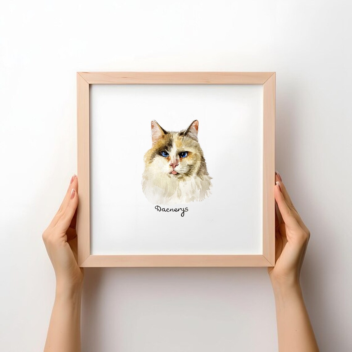 Custom Mini Pet Portrait, Watercolor Pet Memorial Gift - Image 3