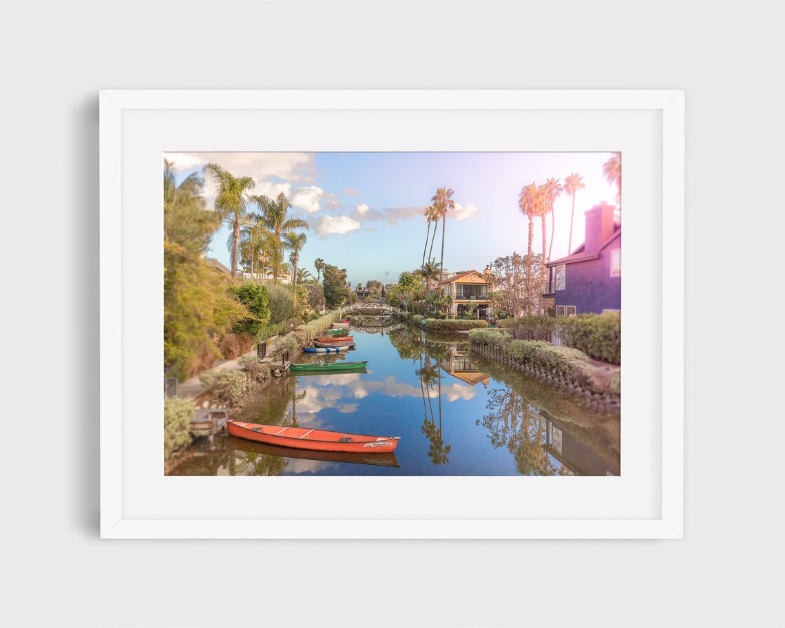 Venice Canals Photo, Venice California Travel Poster