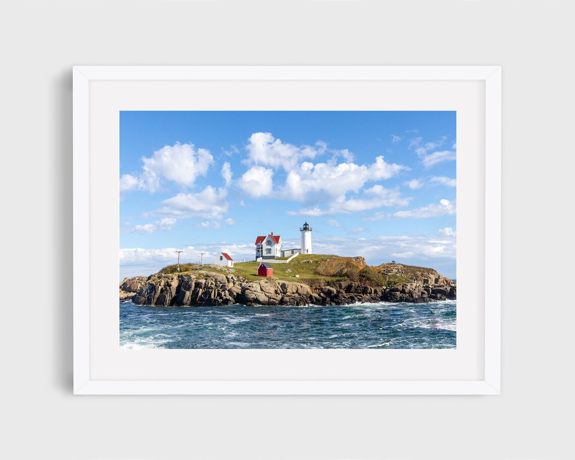 Nubble Lighthouse, Coast Of Maine Travel Poster