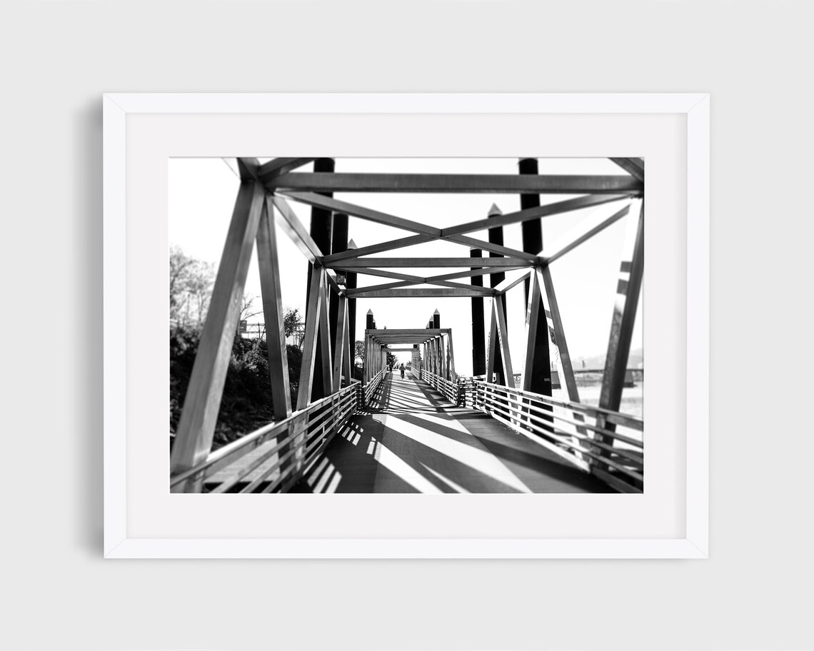 Portland Bike Photography, Portland Bridge Poster