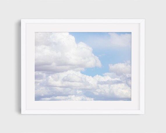 Cloud Photo, Minimal Sky Photography Art Print