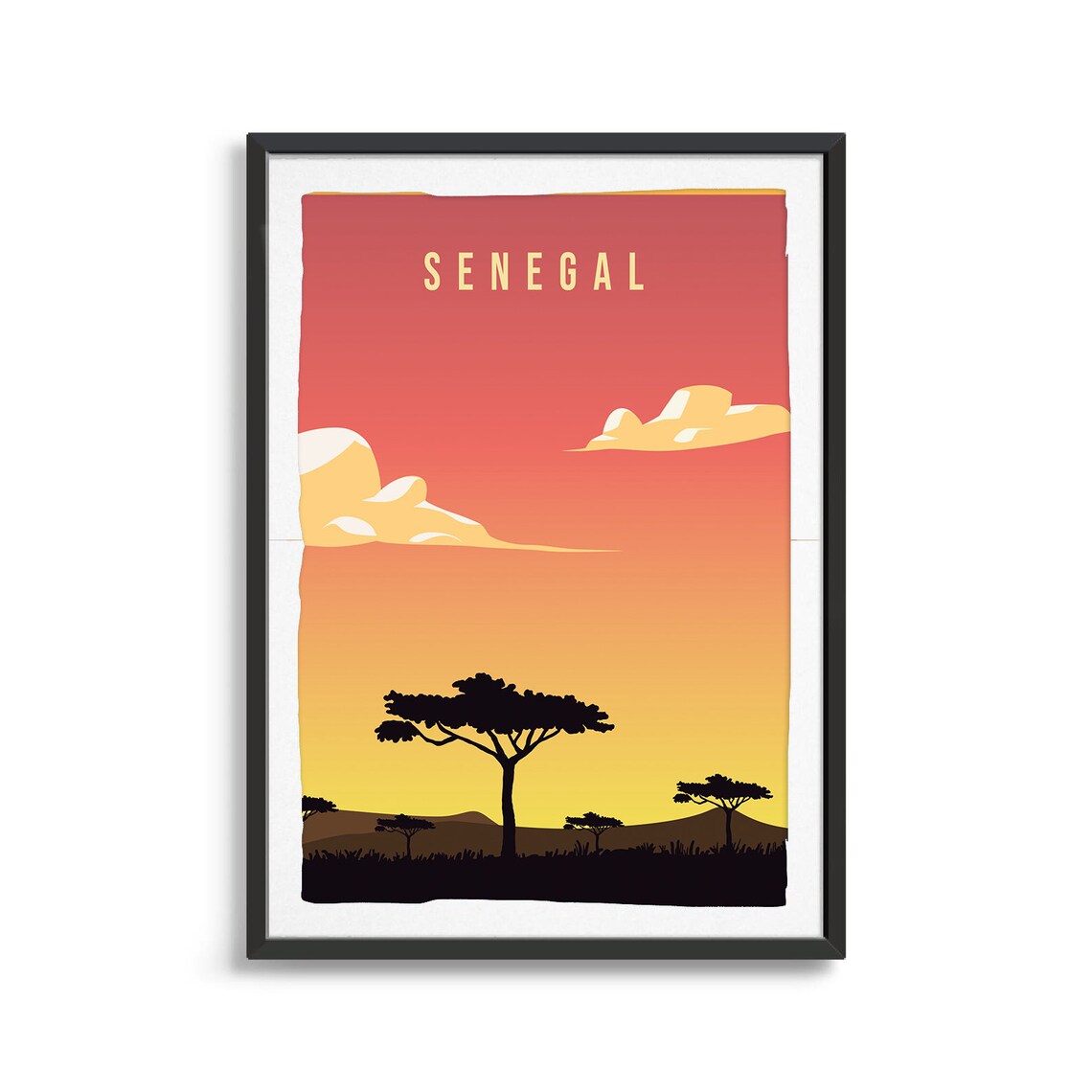 Senegal Travel Poster, Country Wall Art Print - Image 2