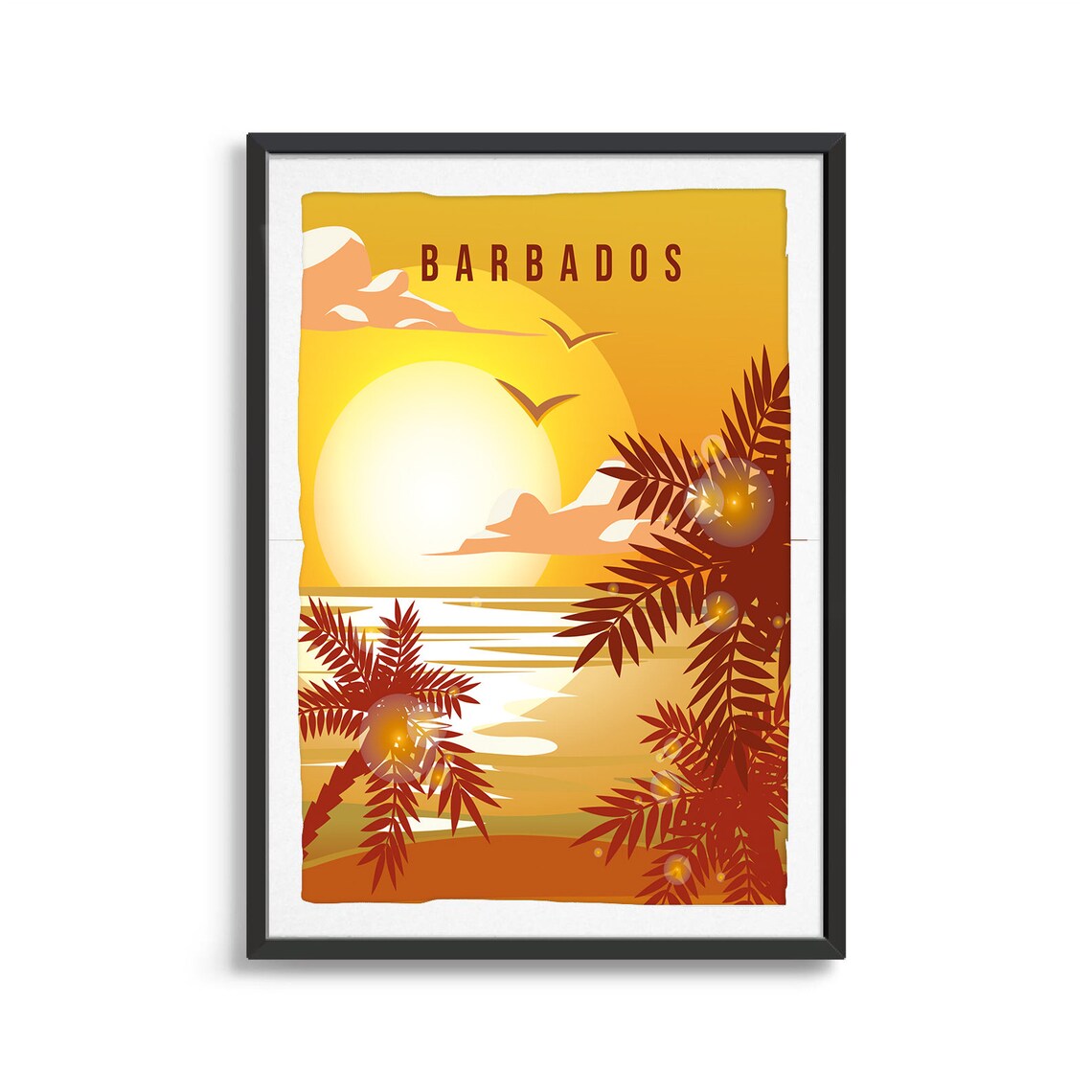 Barbados Travel Poster, Island Country Illustration - Image 2