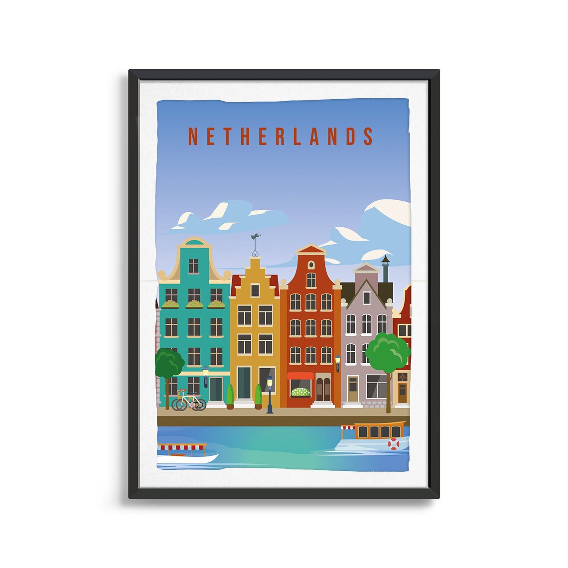 Netherlands Country Travel Poster Art Print - Image 2