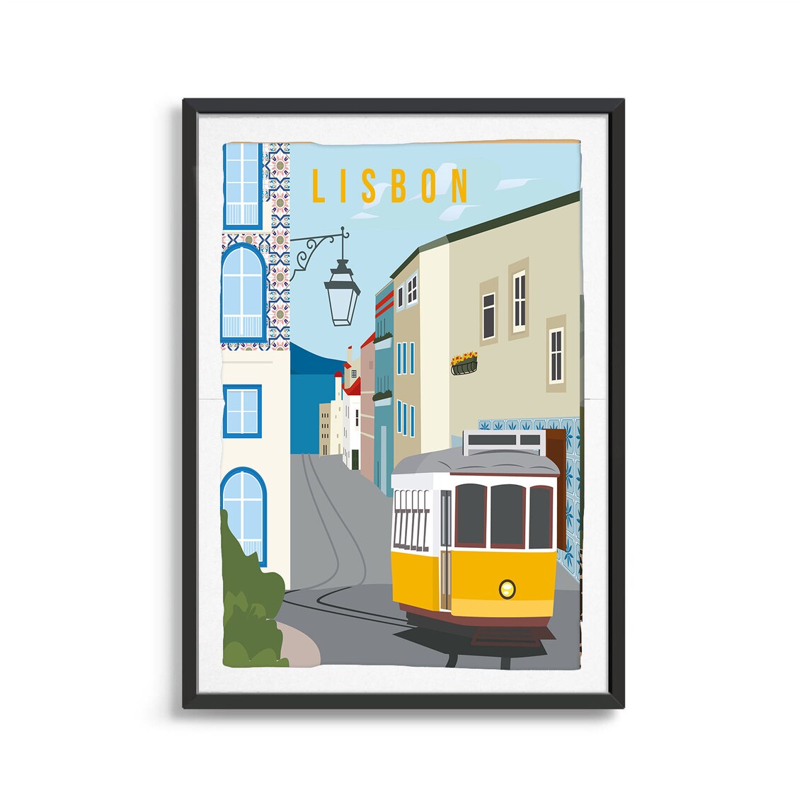 Lisbon Travel Poster, Portugal City Illustration - Image 2