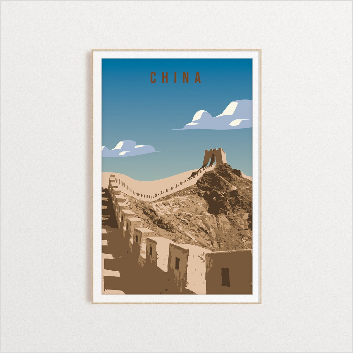China Country Poster Art City Wall Art Country Art Country Poster Country Print Country Art China Travel Illustration