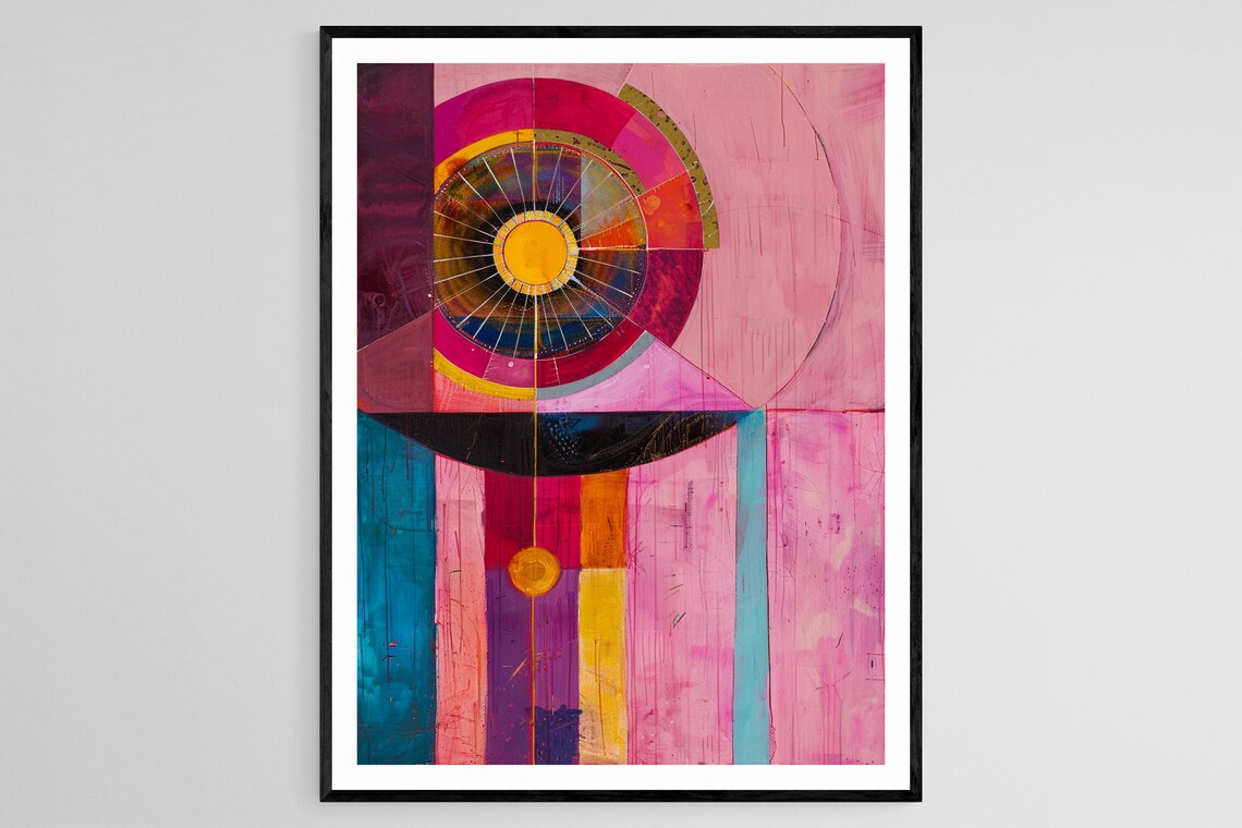 Abstract Spiritualism Inspired By Hilma Af Klint