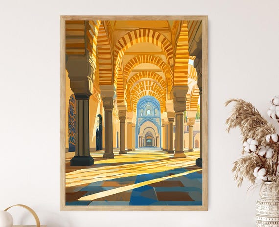 Cordoba Mezquita Art Print Andalusian Islamic Architecture