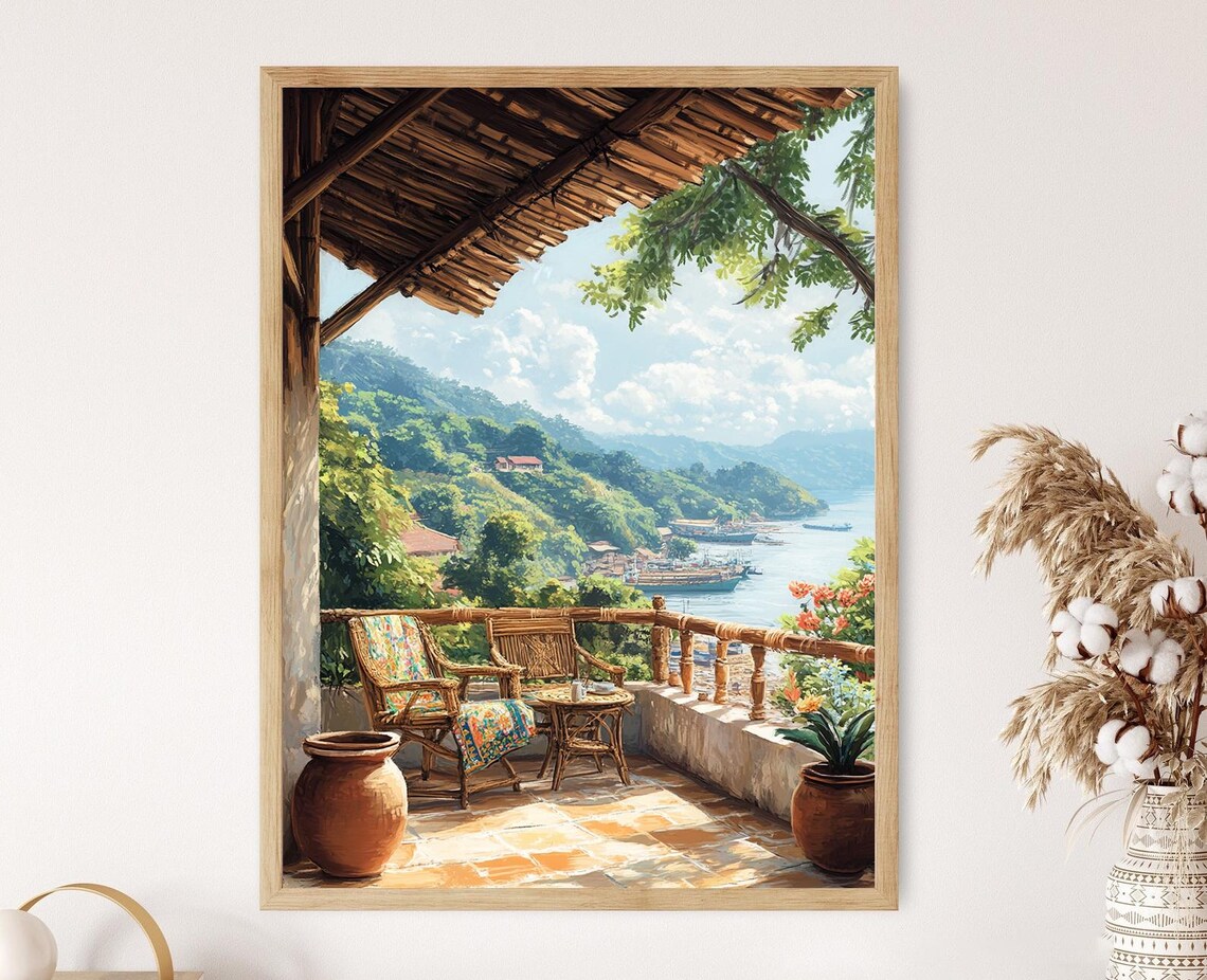 Chittagong Rooftop Patio, Jamdani Decor Poster