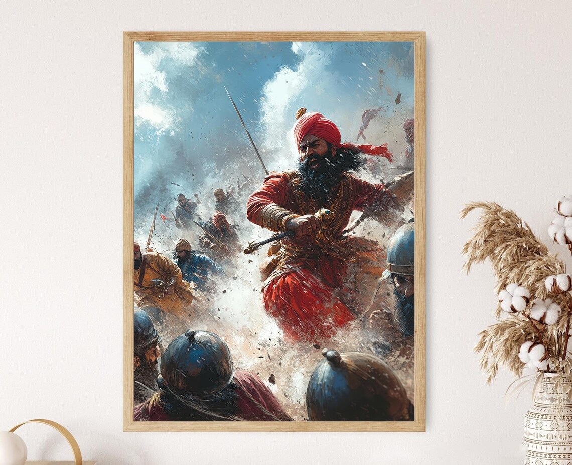 Sikh Warriors, Anglo-Sikh Wars History Art Print