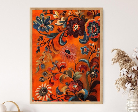 Zardozi Embroidery Indian Motif Art Print
