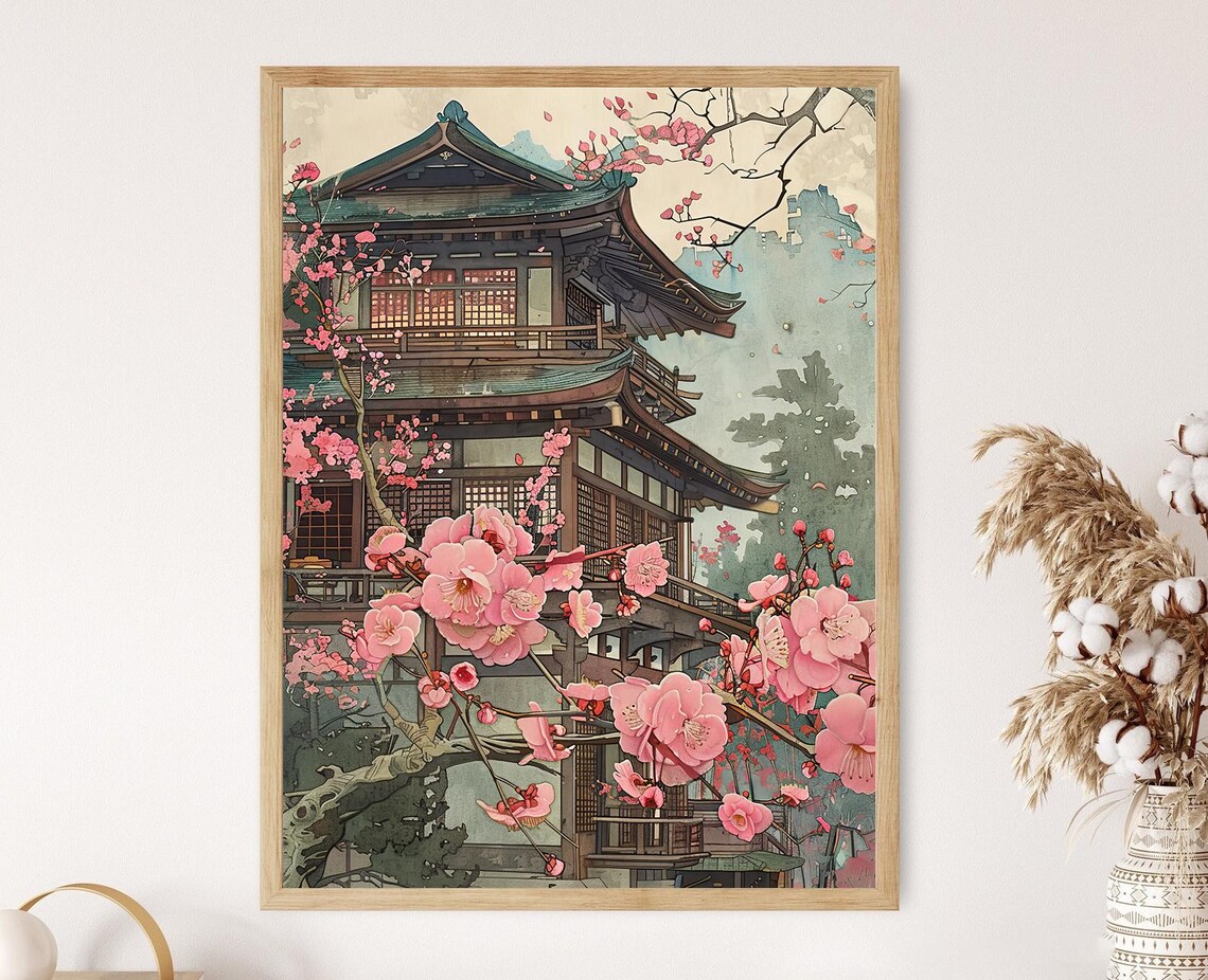 Yoshida Inspired Print, Calming Japanese View