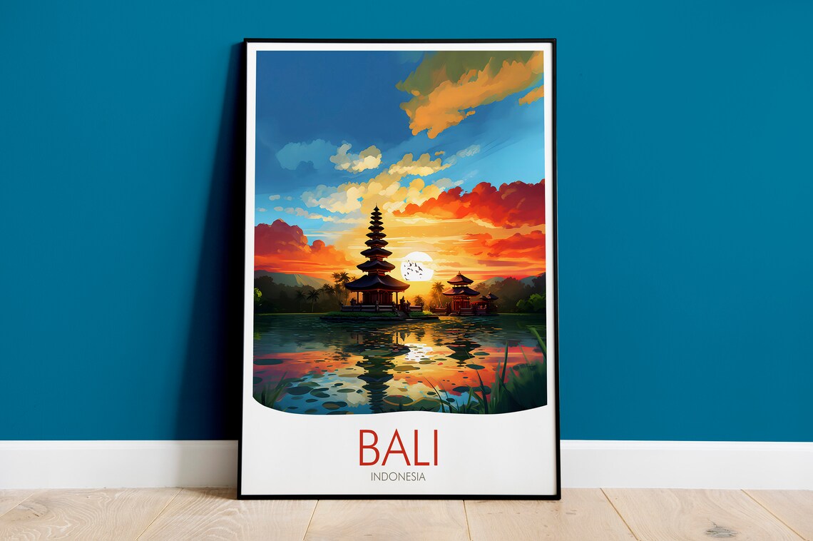 Indonesia Travel Print Bali Print