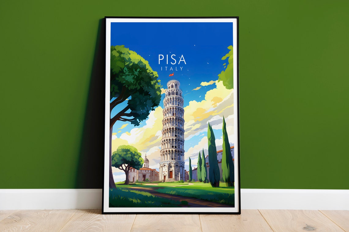Pisa Italy Print Leaning Tower Of Pisa Print