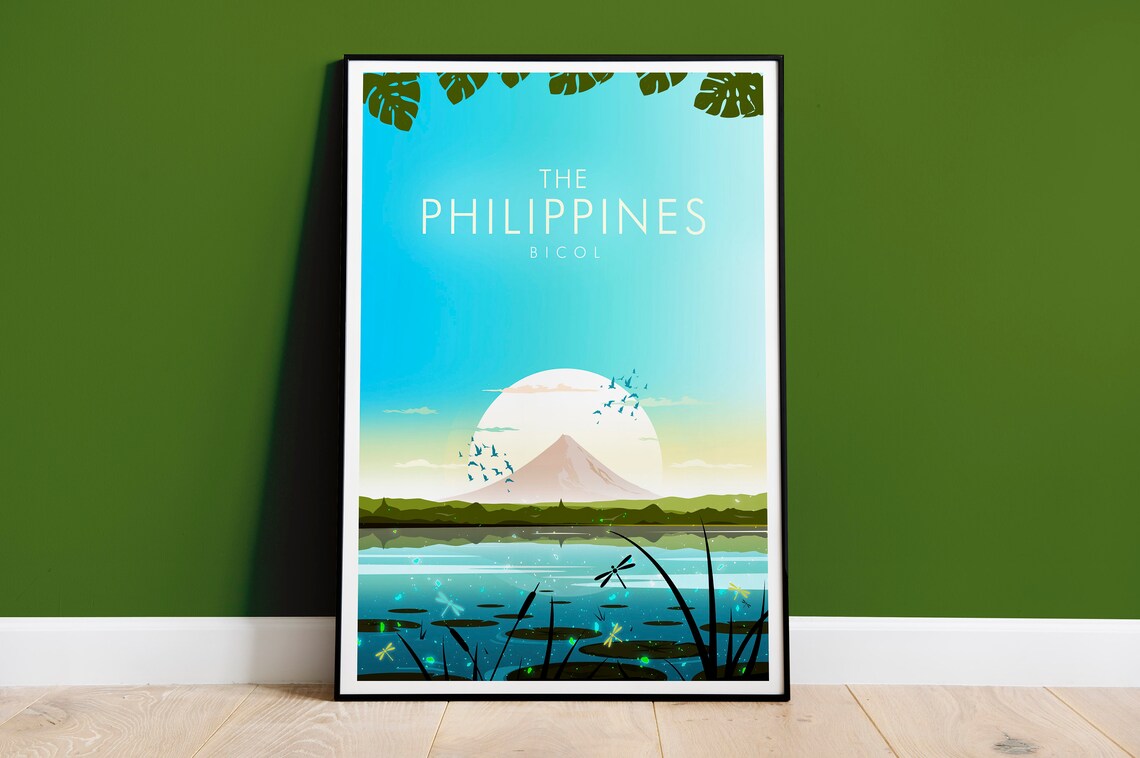 Philippines Travel Poster, Place-Inspired Wall Art