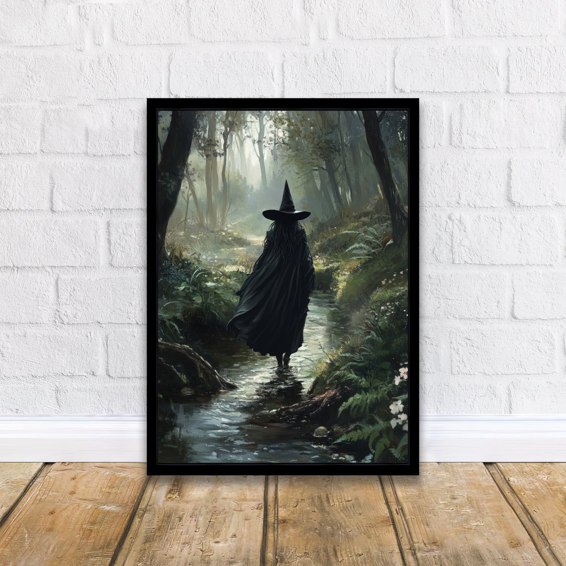 Witch In Creek Dark Academia Art Print