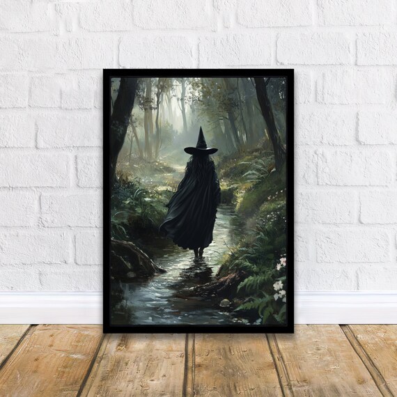 Witch In Creek Dark Academia Art Print
