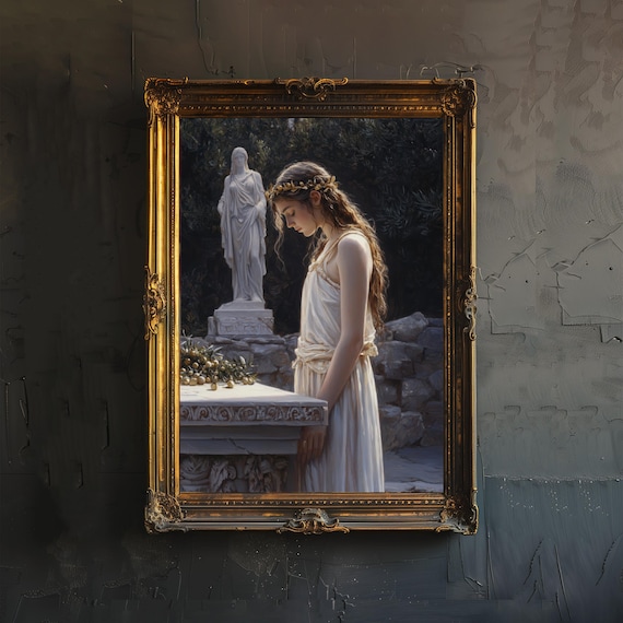Iphigenia Greek Mythology Dark Academia Art Print