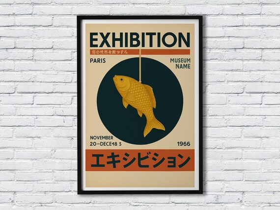 Surreal Clown Fish Portrait Wall Art Exhibition Whimsical Absurd Humor Poster Framed Artwork Premium Canvas Print