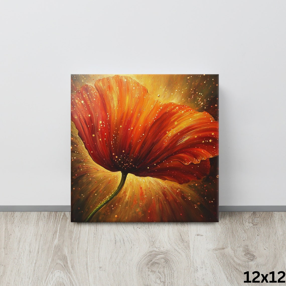 Red Poppy Print Large Painting Print Flower Wall Art Nature Art Poppy Art Poppy Painting Print Large Red Wall Art - Image 4