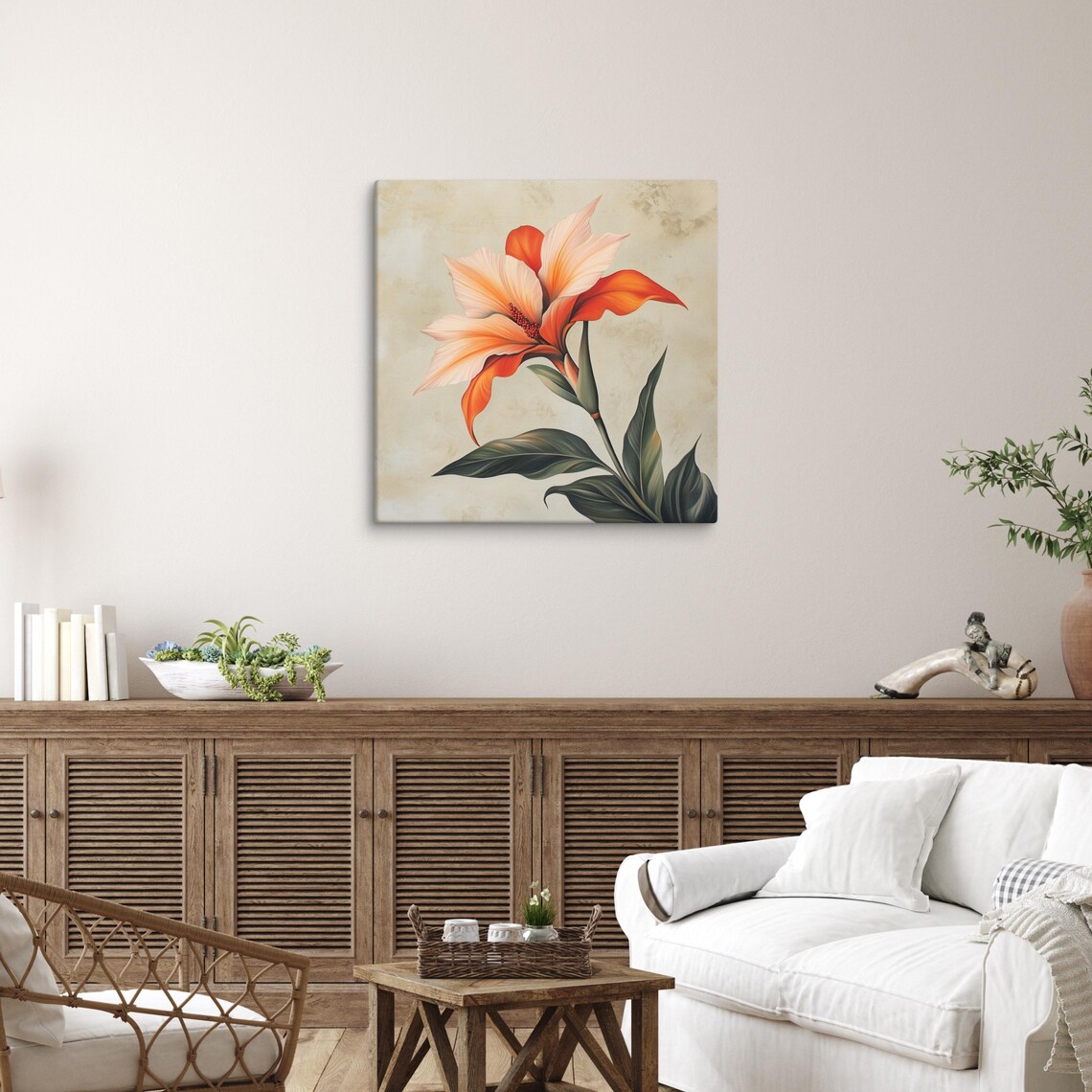 Tropical Plant Print Large Painting Print Plant Wall Art Plant Art Tropical Painting Large Wall Art Bedroom Wall Art - Image 5
