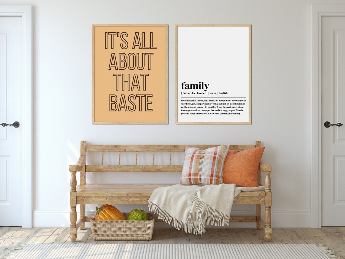 Retro All About That Baste Funny Thanksgiving Turkey Quote Poster - Image 2