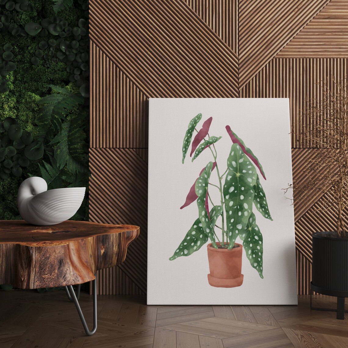 Polka Dot Begonia Plant Lover Wall Art Poster - Image 3