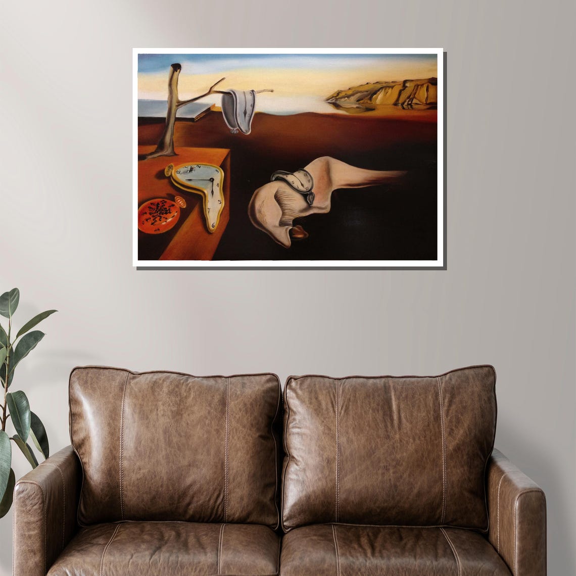 Surreal Melting Clocks Dreamlike Landscape Classic Art Poster - Image 2