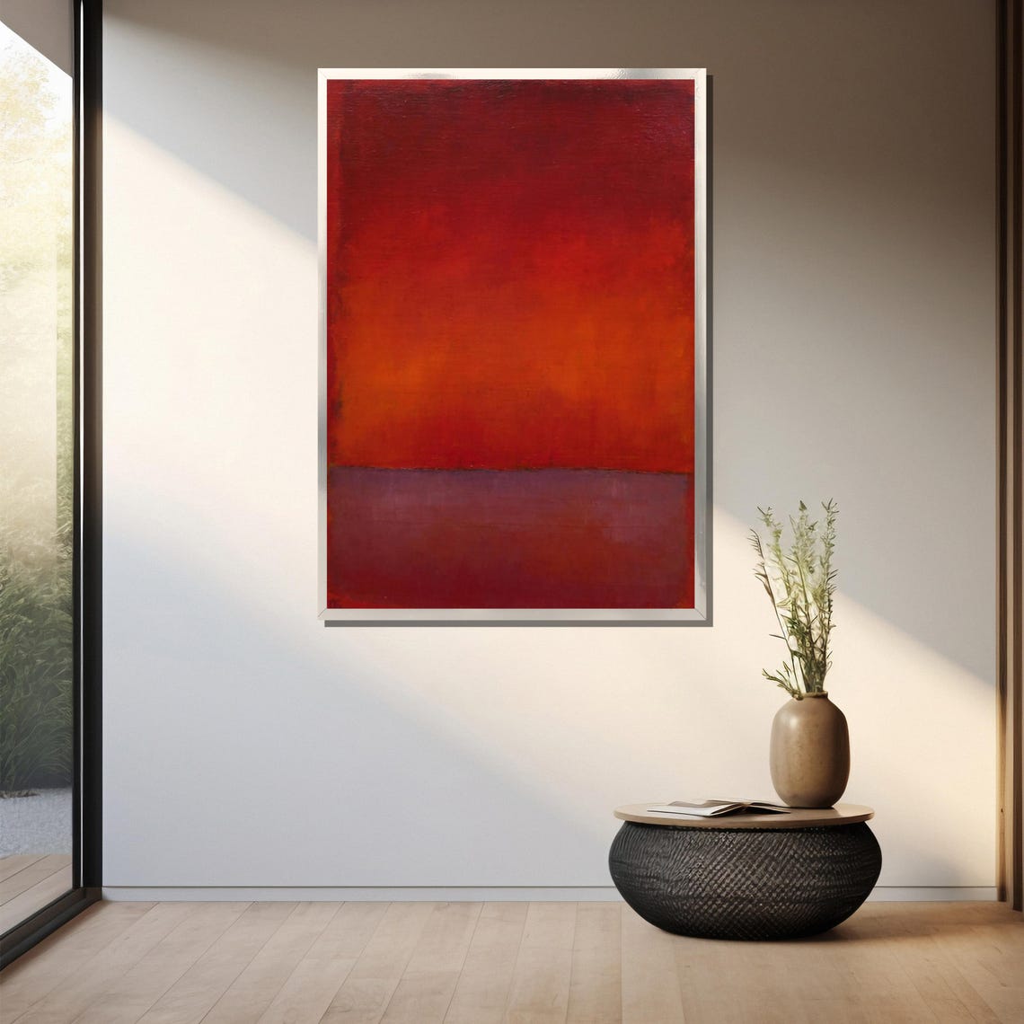 Mark Rothkos Untitled Red And Purple Bold And Emotional Abstract Painting Ideal Gift For Modern Art Lovers - Image 3
