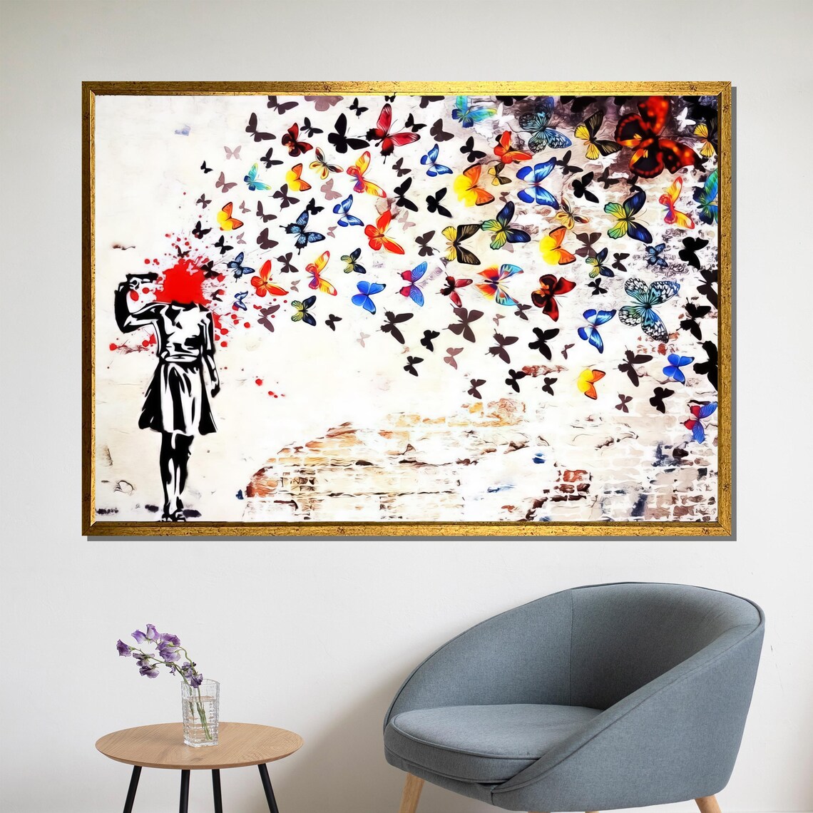Metamorphosis Of Thoughts Butterfly Explosion Art Print