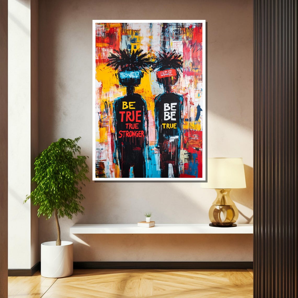 Basquiat Painting Abstract Graffiti Art Urban Street Art Wall Decor Bold Colorful Artwork Contemporary Statement Gift - Image 2