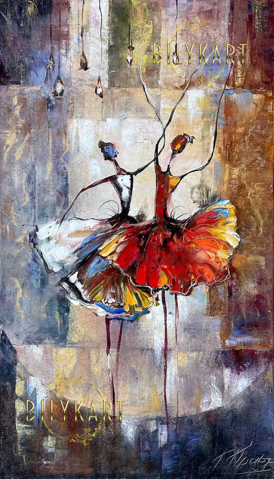 Ballerina Painting, Ballet Dance Studio Art Print - Image 3