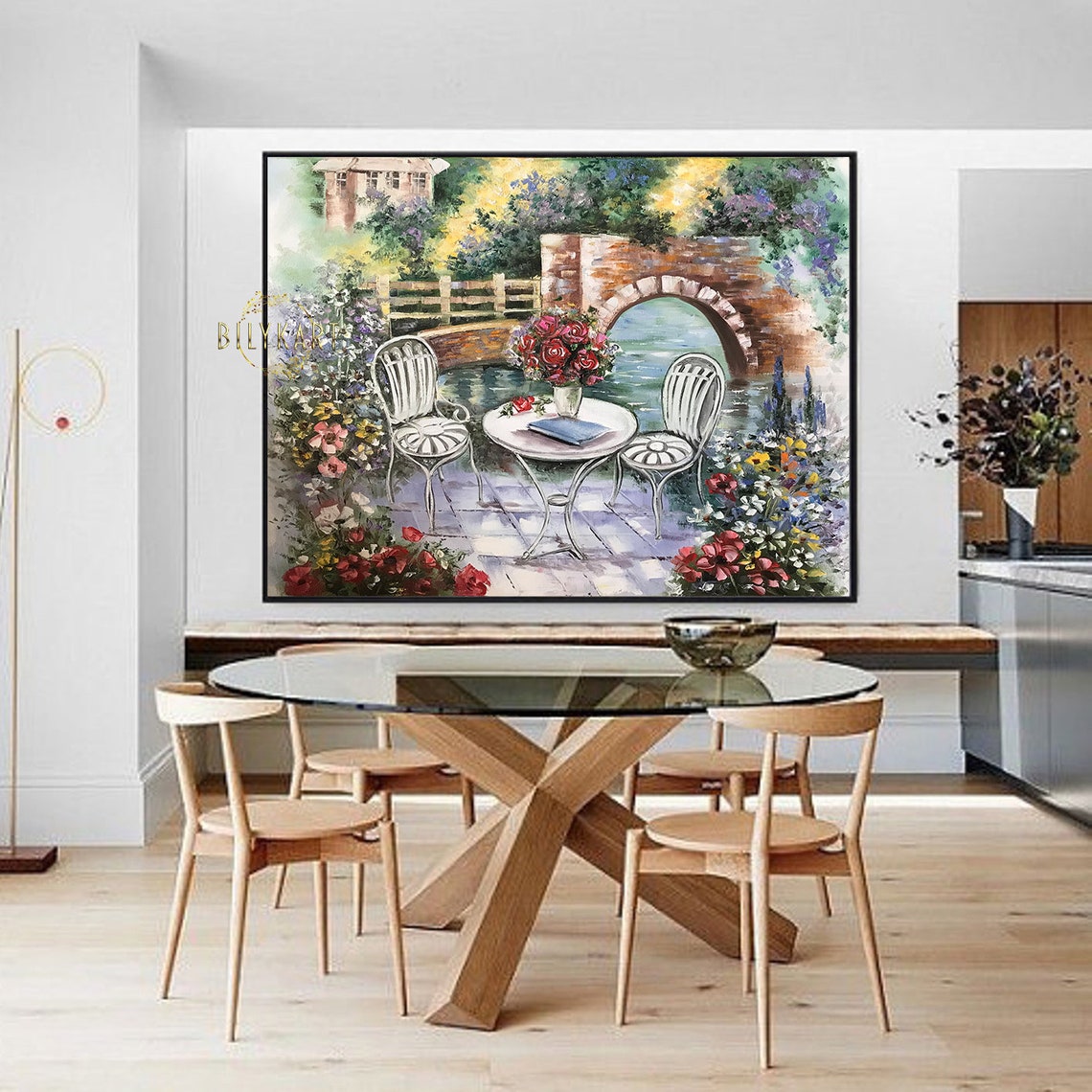 Tuscany Italy Painting On Italy Village Oil Painting Original Tuscan Italian Landscape Painting Italian Villa Painting Italy Artwork - Image 2