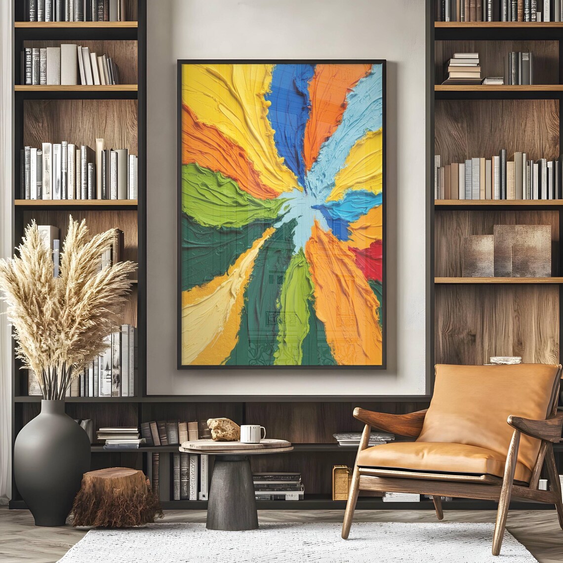 Colorful Abstract Artwork, Modern Home Decor - Image 3