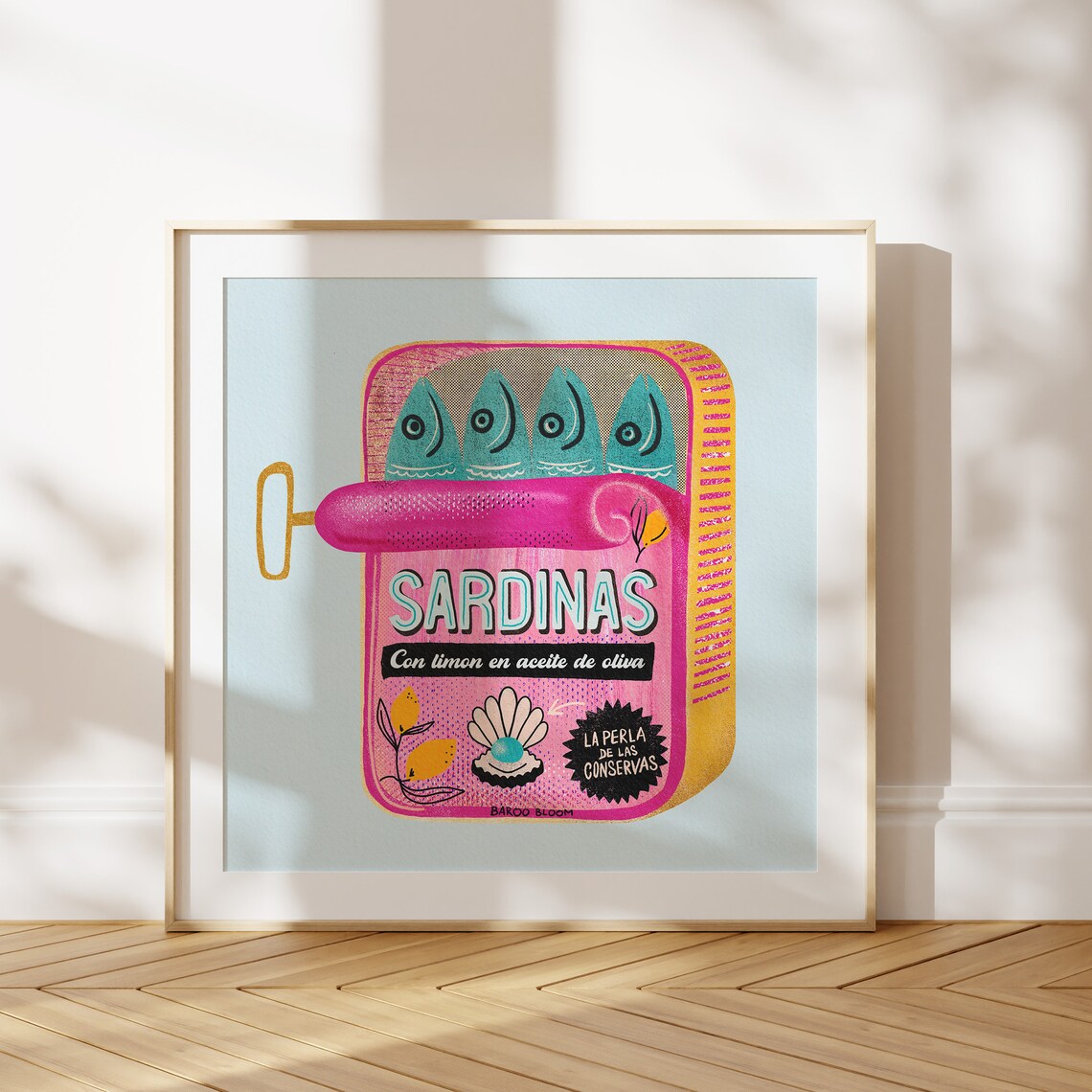 Sardines Tin Vintage Poster, Retro Packaging Art Print - Image 6