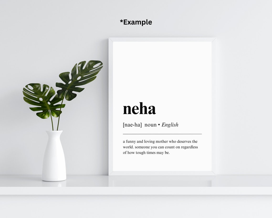 Custom Name Definition Personalized Name Gift Dictionary Quote Poster - Image 3
