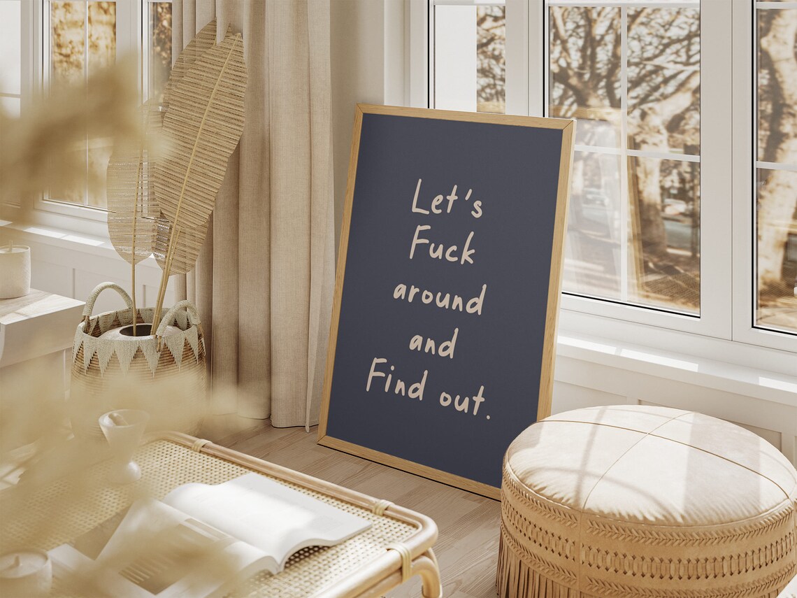 One Day Or Day One Bold Motivational Quote Poster In Cream Black Frame Art - Image 2
