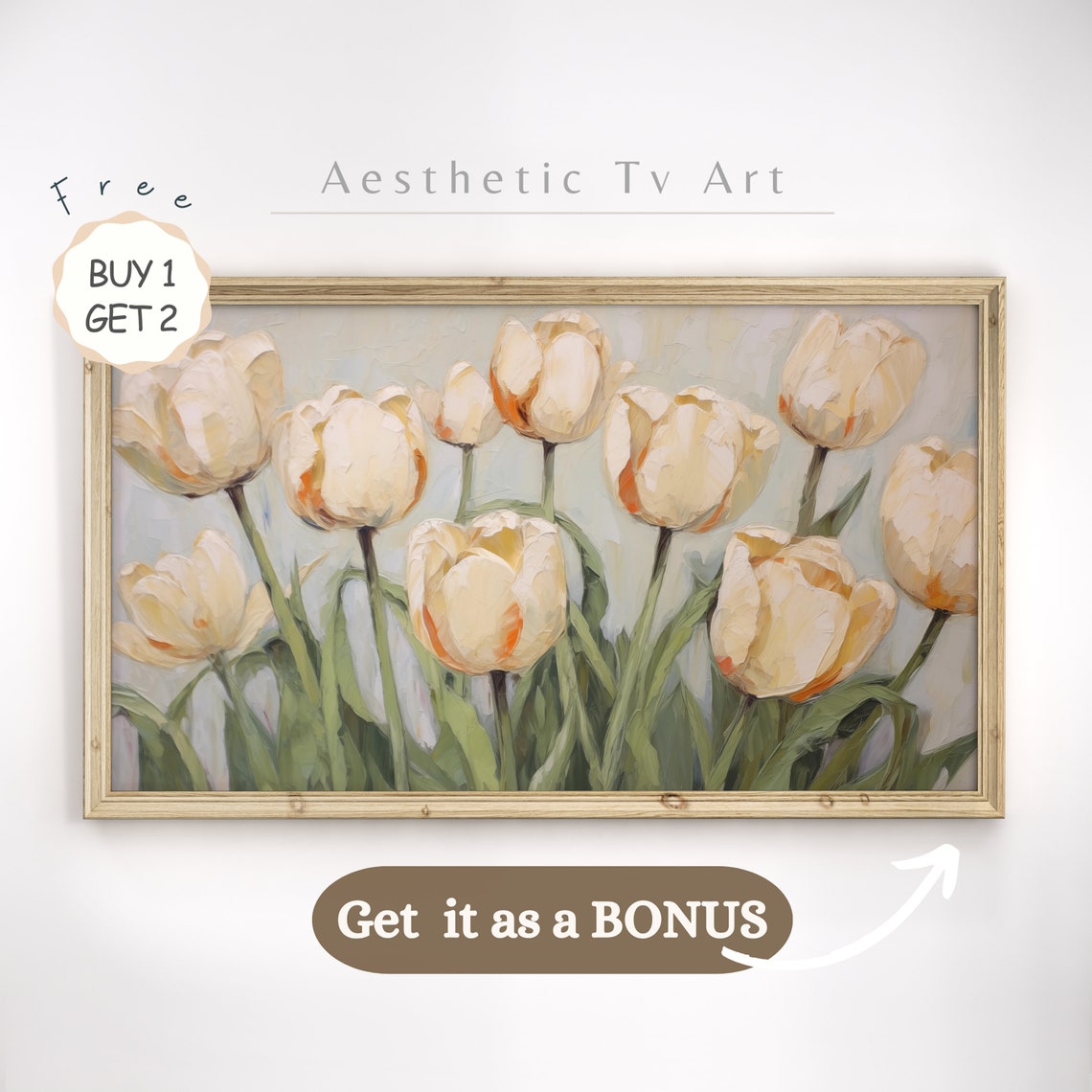 Airy Wildflower Meadow Watercolor Pink Cosmos White Daisies Wall Art - Image 2
